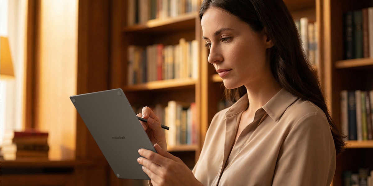 Elektronická čtečka s velkým 10,3palcovým displejem a stylusem pro aktivní čtení: Seznamte se s PocketBook InkPad One